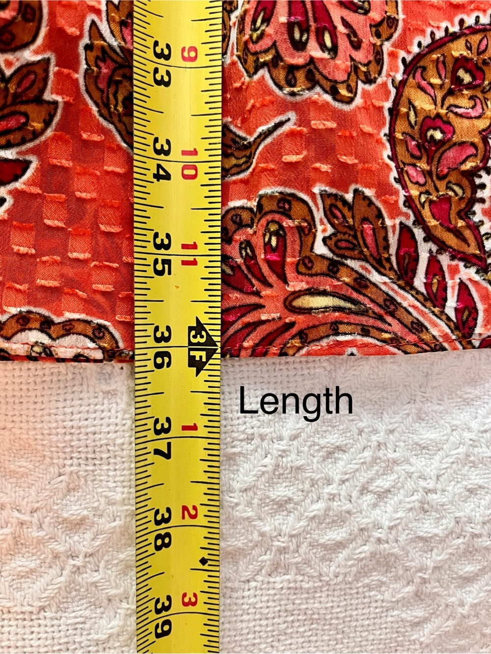 Nanette Lepore Coral Paisley V-Neck Flowy Bohemian Dress - Picture 8 of 8